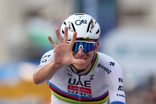 POGACAR Tadej wins the 119th edition of the Il Lombardia, Tour of Lombardy cycling race, a 241 km one day race from Como to Bergamo on October 11, 2025, Italy.  Copyright: xGianxMattiaxD Alberto LaPressex