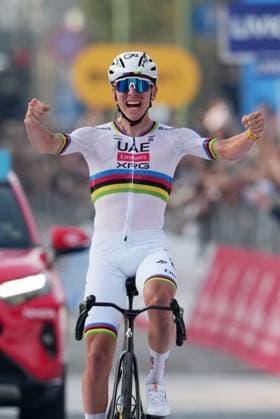 POGACAR Tadej wins the 119th edition of the Il Lombardia, Tour of Lombardy cycling race, a 241 km one day race from Como to Bergamo on October 11, 2025, Italy.  Copyright: xGianxMattiaxD Alberto LaPressex