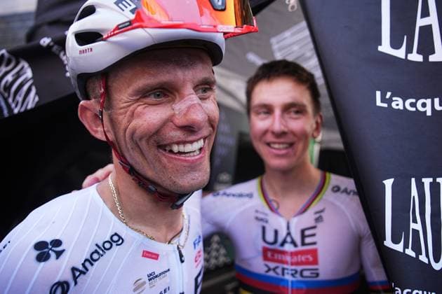 MAJKA Rafal and POGACAR Tadej wins the 119th edition of the Il Lombardia, Tour of Lombardy cycling race, a 241 km one day race from Como to Bergamo on October 11, 2025, Italy.  Copyright: xMarcoxAlpozzi LaPressex