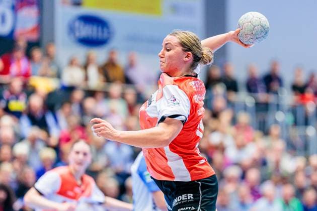 Maxi Muehlner HSG Blomberg Lippe, 10 in goal GER, HSG Blomberg Lippe vs Sport Union Neckarsulm, Handball, 1 Bundesliga Women, Matchday 5, Season 2025 2026, 11 10 2025 GER, HSG Blomberg Lippe vs Sport Union Neckarsulm, Handball, 1 Bundesliga Women, Matchday 5, Season 2025 2026, 11 10 2025 Blomberg Copyright: xEibner-Pressefoto JanxRollingerx EP_JSK