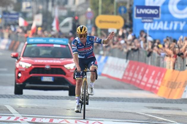 11-10-2025 Giro Di Lombardia; 2025, Soudal - Quick Step; Evenepoel, Remco; Bergamo; 
