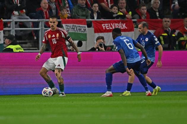 Daniel Lukacs (Hungary) during the UEFA European 2026 - Qualifying round - Matchday 7 between Hungary vs. Armenia on 11 October 2025 at the Puskas Arena, Budapest, Hungary  Copyright: xVincenzoxOrlando IPAxSportx xipa-agency.netx xx IPA_66433982 IPA_Agency_IPA66433982