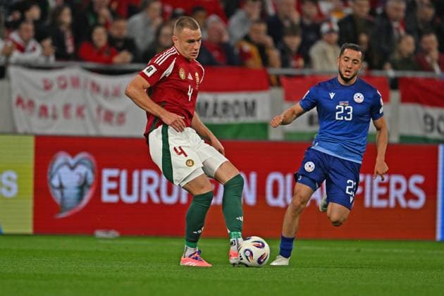 Attila Szalai (Hungary) during the UEFA European 2026 - Qualifying round - Matchday 7 between Hungary vs. Armenia on 11 October 2025 at the Puskas Arena, Budapest, Hungary  Copyright: xVincenzoxOrlando IPAxSportx xipa-agency.netx xx IPA_66434019 IPA_Agency_IPA66434019