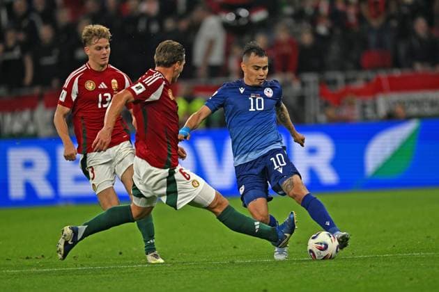Lucas Zelarayan (Armenia) during the UEFA European 2026 - Qualifying round - Matchday 7 between Hungary vs. Armenia on 11 October 2025 at the Puskas Arena, Budapest, Hungary  Copyright: xVincenzoxOrlando IPAxSportx xipa-agency.netx xx IPA_66434336 IPA_Agency_IPA66434336