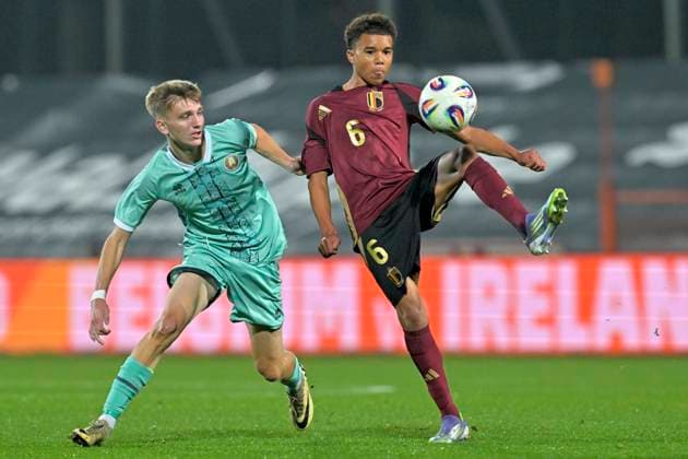 Football, U17, European Championship Qualifier, Belgium - Belarus