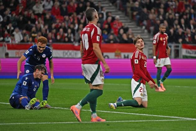shows his disappointment Zsombor Gruber (Hungary) during the UEFA European 2026 - Qualifying round - Matchday 7 between Hungary vs. Armenia on 11 October 2025 at the Puskas Arena, Budapest, Hungary  Copyright: xVincenzoxOrlando IPAxSportx xipa-agency.netx xx IPA_66435912 IPA_Agency_IPA66435912