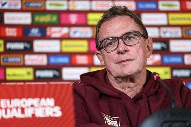 Football, World Cup qualifiers, Austrian national team, Press conference