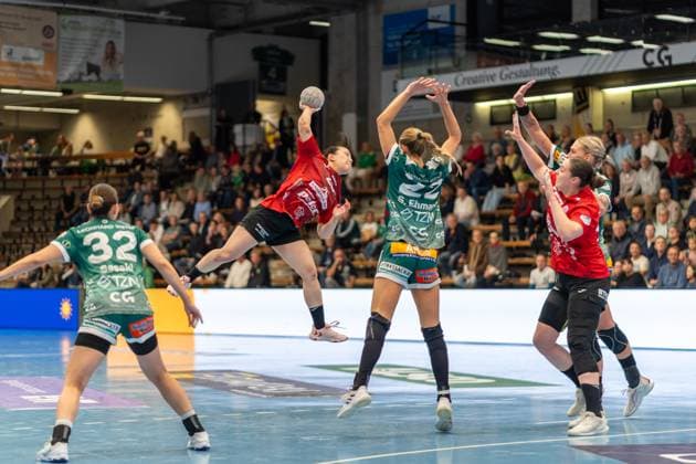 Natsuki Aizawa Thueringer HC, 23 , Frisch Auf Goeppingen Women vs Thueringer HC, Handball, Bundesliga, 05 Matchday, Season 2025 2026, 11 10 2025, Frisch Auf Goeppingen Women vs Thueringer HC, Handball, Bundesliga, 05 Matchday, Season 2025 2026, 11 10 2025 Goeppingen Copyright: xEibner-Pressefoto MaxxVogelx EP_MVL