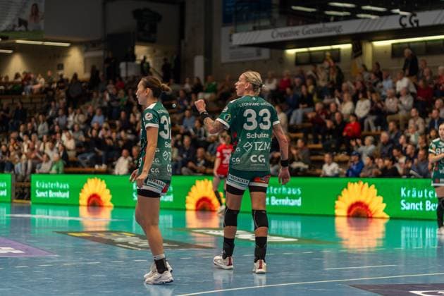 Luisa Schulze Frisch Auf Goeppingen, 33 , Frisch Auf Goeppingen Women vs Thueringer HC, Handball, Bundesliga, 05 Matchday, Season 2025 2026, 11 10 2025, Frisch Auf Goeppingen Women vs Thueringer HC, Handball, Bundesliga, 05 Matchday, Season 2025 2026, 11 10 2025 Goeppingen Copyright: xEibner-Pressefoto MaxxVogelx EP_MVL
