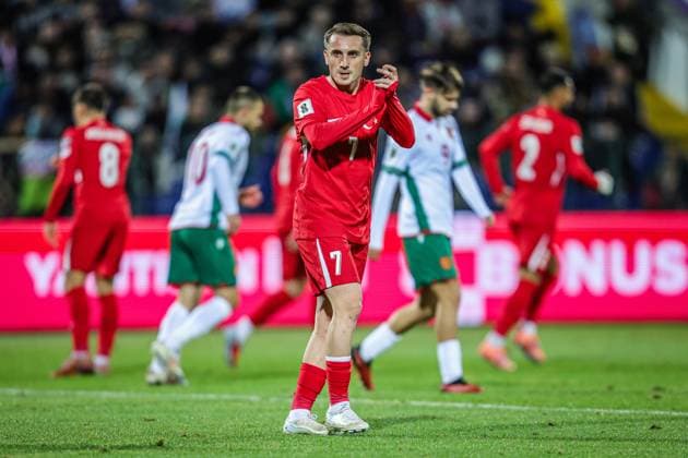 Football - World Cup Qualifiers - Group Stage - Group E - Bulgaria - Turkey - 04.09.2025 Kerem AktürkoÄülu of Turkey in action during World Cup Qualifiers group stage match between Bulgaria and Turkey Bulgaria Copyright: xYulianxTodorovx