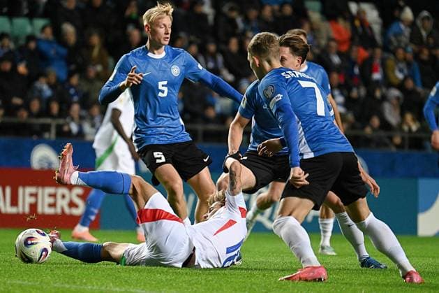 Nicolo Barella (Italia) in action during Qualifiers - Estonia vs Italy, FIFA World Cup, WM, Weltmeisterschaft, Fussball match in Tallin, Estonia, October 11 2025  Copyright: xPasqualexGolia IPAxSportx xipa-agency.netx xx IPA_66439177 IPA_Agency_IPA66439177