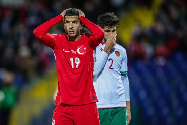 Football - World Cup Qualifiers - Group Stage - Group E - Bulgaria - Turkiye - 04.09.2025 Oguz Aydin of Turkiye in action during World Cup Qualifiers group stage match between Bulgaria and Turkiye Bulgaria Copyright: xYulianxTodorovx