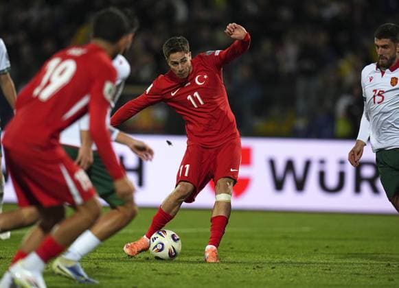 Bulgaria v Turkiye - 2026 FIFA World Cup, WM, Weltmeisterschaft, Fussball European Qualifiers SOFIA, BULGARIA - OCTOBER 11: Kenan Yildiz of Turkiye competes during the 2026 FIFA World Cup European Qualifier Group E match between Bulgaria and Turkiye at Vasil Levski National Stadium in Sofia, Bulgaria on October 11, 2025. Mehmet Emin Menguarslan Anadolu Sofia Bulgaria. Editorial use only. Please get in touch for any other usage.  Copyright: x2025xAnadoluxMehmetxEminxMenguarslanx