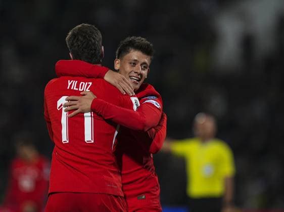 Bulgaria v Turkiye - 2026 FIFA World Cup, WM, Weltmeisterschaft, Fussball European Qualifiers SOFIA, BULGARIA - OCTOBER 11: Kenan Yildiz of Turkiye celebrates after scoring a goal during the 2026 FIFA World Cup European Qualifier Group E match between Bulgaria and Turkiye at Vasil Levski National Stadium in Sofia, Bulgaria on October 11, 2025. Mehmet Emin Menguarslan Anadolu Sofia Bulgaria. Editorial use only. Please get in touch for any other usage.  Copyright: x2025xAnadoluxMehmetxEminxMenguarslanx