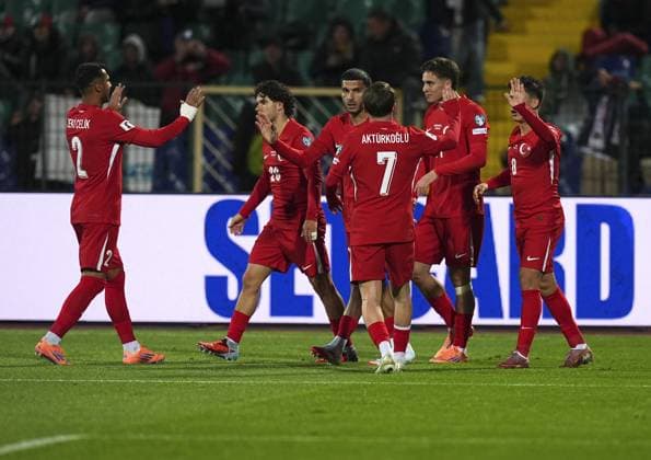 Bulgaria v Turkiye - 2026 FIFA World Cup, WM, Weltmeisterschaft, Fussball European Qualifiers SOFIA, BULGARIA - OCTOBER 11: Kenan Yildiz of Turkiye celebrates after scoring a goal during the 2026 FIFA World Cup European Qualifier Group E match between Bulgaria and Turkiye at Vasil Levski National Stadium in Sofia, Bulgaria on October 11, 2025. Mehmet Emin Menguarslan Anadolu Sofia Bulgaria. Editorial use only. Please get in touch for any other usage.  Copyright: x2025xAnadoluxMehmetxEminxMenguarslanx