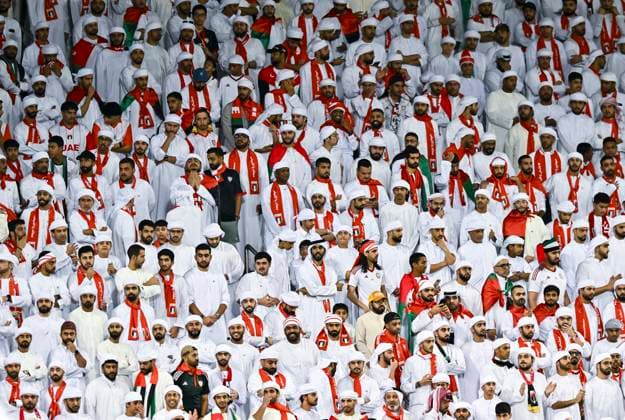 UNITED ARAB EMIRATES v OMAN-2026 FIFA World Cup, WM, Weltmeisterschaft, Fussball ASIAN QUALIFIER PLAYOFFS XXXX of United Arab Emirates and XXXX of Oman in action during the FIFA World Cup 2026 AFC Asian qualifiers playoffs group A match between United Arab Emirates and Oman at Jassim Bin Hamad Stadium in Doha, Qatar, on October 11, 2025. DOHA Qatar Copyright: xNOUSHADx