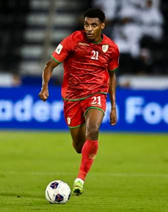 UNITED ARAB EMIRATES v OMAN-2026 FIFA World Cup, WM, Weltmeisterschaft, Fussball ASIAN QUALIFIER PLAYOFFS Abdul Rahman Al Mushaifri of Oman in action during the FIFA World Cup 2026 AFC Asian qualifiers playoffs group A match between United Arab Emirates and Oman at Jassim Bin Hamad Stadium in Doha, Qatar, on October 11, 2025. DOHA Qatar Copyright: xNOUSHADx