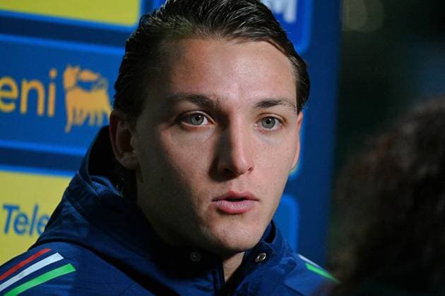 CALCIO - FIFA Mondiali - Qualifiers - Estonia vs Italy Mateo Retegui (Italia) press conference, PK, Pressekonferenz during Qualifiers - Estonia vs Italy, FIFA World Cup, WM, Weltmeisterschaft, Fussball match in Tallin, Estonia, October 11 2025 Tallin Estonia  Copyright: xIPAxSport ABACAx