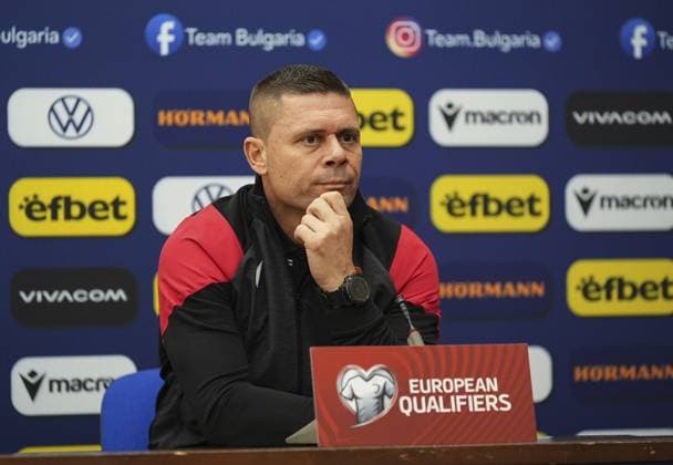 Bulgaria v Turkiye - 2026 FIFA World Cup, WM, Weltmeisterschaft, Fussball European Qualifiers SOFIA, BULGARIA - OCTOBER 11: Head Coach of Bulgaria Alexander Dimitrov attends press conference, PK, Pressekonferenz after the 2026 FIFA World Cup European Qualifier Group E match between Bulgaria and Turkiye at Vasil Levski National Stadium in Sofia, Bulgaria on October 11, 2025. Mehmet Emin Menguarslan Anadolu Sofia Bulgaria. Editorial use only. Please get in touch for any other usage.  Copyright: x2025xAnadoluxMehmetxEminxMenguarslanx