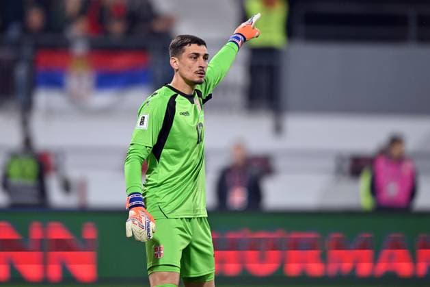 SERBIA vs ALBANIA DJORDJE PETROVIC goalkeeper, football player of Serbia, during the FIFA World Cup, WM, Weltmeisterschaft, Fussball qualification match against Albania, at Dubocica stadium. Leskovac, 11.10.2025. photo: Mladjan Ivanovic FOOTBALL, SERBIA, ALBANIA, FIFA WORLD CUP QUALIFICATIONS MATCH Leskovac Dubocica stadium Serbia Copyright: xMarkoxMetlas xMNxPressx