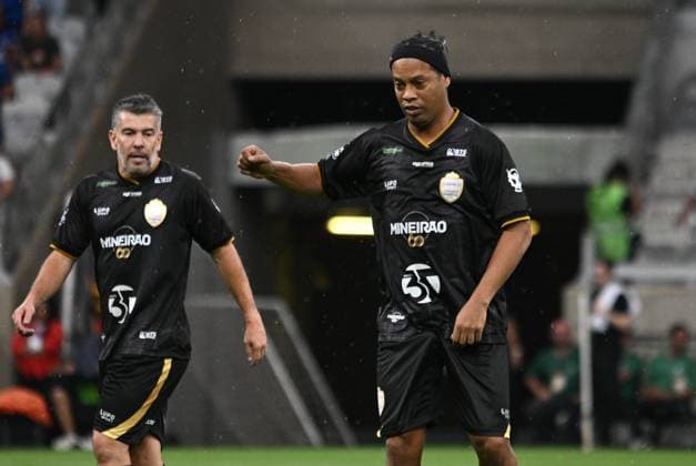 challenge of the giants Belo Horizonte (MG), 10 11 2025 - football challenge giants - Ronaldinho Gaucho player during the match between the Challenge of the Giants, held at the Mineirao stadium, in the city of Belo Horizonte, this Saturday, October 11, 2025. (Foto: Paulo Ti Thenews2 imago images) SPO  Copyright: xPauloxTix