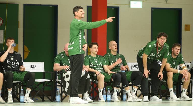 Handball, Season 2025 2026, 3 Liga, Staffel Nord Ost HG Hamburg Barmbek Eintracht Hildesheim Recording date October 11, 2025 Coach Daniel Deutsch Hildesheim Wandsbek Hamburg