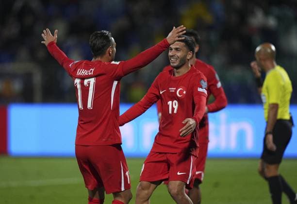 Bulgaria v Turkiye - 2026 FIFA World Cup, WM, Weltmeisterschaft, Fussball European Qualifiers SOFIA, BULGARIA - OCTOBER 11: Irfan Can Kahveci (17) of Turkiye celebrates after a goal during the 2026 FIFA World Cup European Qualifier Group E match between Bulgaria and Turkiye at Vasil Levski National Stadium in Sofia, Bulgaria on October 11, 2025. Mehmet Emin Menguarslan Anadolu Sofia Bulgaria. Editorial use only. Please get in touch for any other usage.  Copyright: x2025xAnadoluxMehmetxEminxMenguarslanx