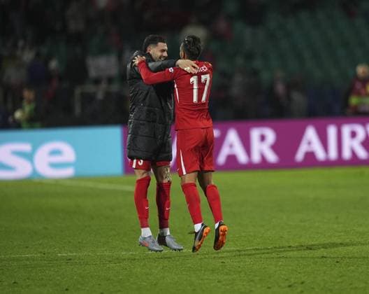 Bulgaria v Turkiye - 2026 FIFA World Cup, WM, Weltmeisterschaft, Fussball European Qualifiers SOFIA, BULGARIA - OCTOBER 11: Irfan Can Kahveci (17) and Merih Demiral of Turkiye celebrate after a goal during the 2026 FIFA World Cup European Qualifier Group E match between Bulgaria and Turkiye at Vasil Levski National Stadium in Sofia, Bulgaria on October 11, 2025. Mehmet Emin Menguarslan Anadolu Sofia Bulgaria. Editorial use only. Please get in touch for any other usage.  Copyright: x2025xAnadoluxMehmetxEminxMenguarslanx