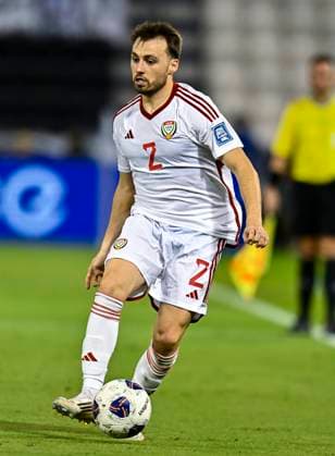 UNITED ARAB EMIRATES v OMAN-2026 FIFA World Cup, WM, Weltmeisterschaft, Fussball ASIAN QUALIFIER PLAYOFFS Ruben Filipe of United Arab Emirates in action during the FIFA World Cup 2026 AFC Asian qualifiers playoffs group A match between United Arab Emirates and Oman at Jassim Bin Hamad Stadium in Doha, Qatar, on October 11, 2025. DOHA Qatar Copyright: xNOUSHADx