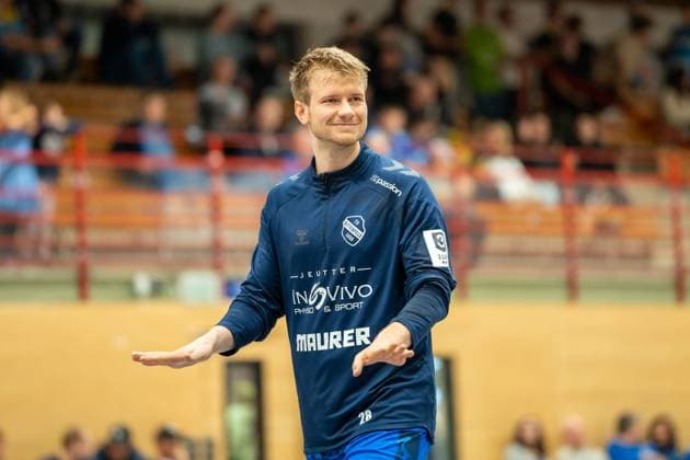 Handball I Men I Season 2025 2026 I 3 League I 7 Matchday I TV Bittenfeld 2 HSG Konstanz I 11 10 2025 Philipp Porges 28, TV Bittenfeld 2 Waiblingen Gemeindehalle Bittenfeld Baden Württemberg Germany Copyright: xLobeca MaxxPetershansx