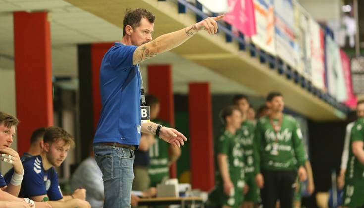 Handball, Season 2025 2026, 3 Liga, Staffel Nord Ost HG Hamburg Barmbek Eintracht Hildesheim Recording date October 11, 2025 Coach Mirco Demel Barmbek Wandsbek Hamburg
