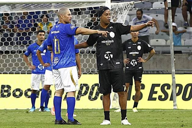 Football, Legends match, Team Ronaldinho: Atletico Mineiro - Team Alex: Cruzeiro Belo Horizonte