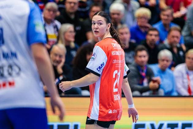 Nuria Bucher HSG Blomberg Lippe, 21 GER, HSG Blomberg Lippe vs Sport Union Neckarsulm, Handball, 1 Bundesliga Women, Matchday 5, Season 2025 2026, 11 10 2025 GER, HSG Blomberg Lippe vs Sport Union Neckarsulm, Handball, 1 Bundesliga Women, Matchday 5, Season 2025 2026, 11 10 2025 Blomberg Copyright: xEibner-Pressefoto JanxRollingerx EP_JSK