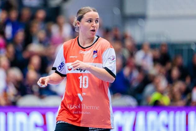 Maxi Muehlner HSG Blomberg Lippe, 10 GER, HSG Blomberg Lippe vs Sport Union Neckarsulm, Handball, 1 Bundesliga Women, Matchday 5, Season 2025 2026, 11 10 2025 GER, HSG Blomberg Lippe vs Sport Union Neckarsulm, Handball, 1 Bundesliga Women, Matchday 5, Season 2025 2026, 11 10 2025 Blomberg Copyright: xEibner-Pressefoto JanxRollingerx EP_JSK