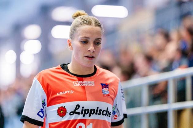 Alexia Hauf HSG Blomberg Lippe, 31 GER, HSG Blomberg Lippe vs Sport Union Neckarsulm, Handball, 1 Bundesliga Women, Matchday 5, Season 2025 2026, 11 10 2025 GER, HSG Blomberg Lippe vs Sport Union Neckarsulm, Handball, 1 Bundesliga Women, Matchday 5, Season 2025 2026, 11 10 2025 Blomberg Copyright: xEibner-Pressefoto JanxRollingerx EP_JSK