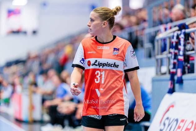 Alexia Hauf HSG Blomberg Lippe, 31 GER, HSG Blomberg Lippe vs Sport Union Neckarsulm, Handball, 1 Bundesliga Women, Matchday 5, Season 2025 2026, 11 10 2025 GER, HSG Blomberg Lippe vs Sport Union Neckarsulm, Handball, 1 Bundesliga Women, Matchday 5, Season 2025 2026, 11 10 2025 Blomberg Copyright: xEibner-Pressefoto JanxRollingerx EP_JSK