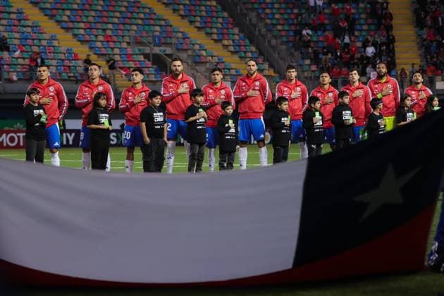 Futbol, Chile vs Peru Partido amistoso 2025 El equipo de Chile, es fotografiado, durante el partido amistoso disputado en el Estadio Bicentenario de la Florida, Santiago, Chile. 10 10 2025 Felipe Zanca Photosport Football, Chile vs Peru 2025 friendly match Chile s player team are pictured, during a friendly match at the Bicentenario Stadium in the Florida, Santiago, Chile. 10 10 2025 Felipe Zanca Photosport Chile vs Peru, amistoso 2025
