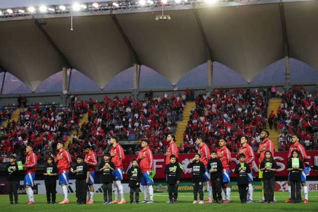 Futbol, Chile vs Peru Partido amistoso 2025 El equipo de Chile, es fotografiado, durante el partido amistoso disputado en el Estadio Bicentenario de la Florida, Santiago, Chile. 10 10 2025 Felipe Zanca Photosport Football, Chile vs Peru 2025 friendly match Chile s player team are pictured, during a friendly match at the Bicentenario Stadium in the Florida, Santiago, Chile. 10 10 2025 Felipe Zanca Photosport Chile vs Peru, amistoso 2025