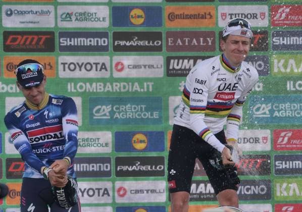 Tadej Pogacar at the 119th edition of the Giro di Lombardia, the last major cycling classic of 2025.  Copyright: x xipa-agency.netx xLucaxPonti Ipaxagencyx IPA_Agency_IPA66438581