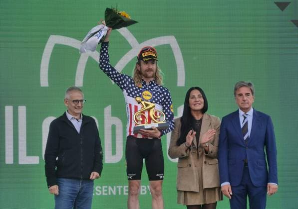 Bergamo, Bergamo Italy, Italy: Tiesj Benoot at the 119th edition of the Giro di Lombardia, the last major cycling classic of 2025. The 119th Edition Of The Giro Di Lombardia, The Last Major Cycling Race Of The Year, Runs From Como To Bergamo.  - ZUMAp169 20251011_zea_p169_312 Copyright: xLucaxPontix