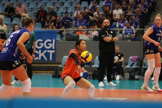 Womens Volleyball Bundesliga Libera Yurika Bamba from Allianz MTV Stuttgart