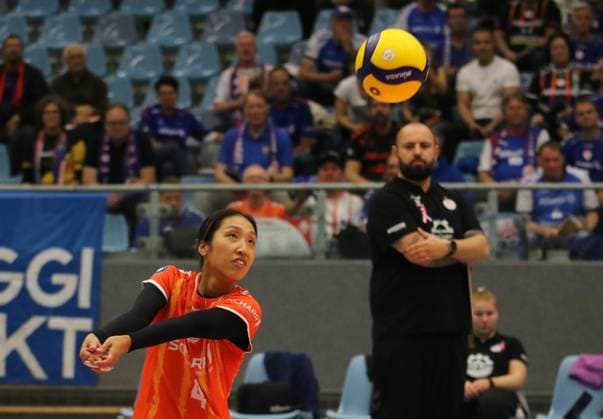 Womens Volleyball Bundesliga Libera Yurika Bamba from Allianz MTV Stuttgart