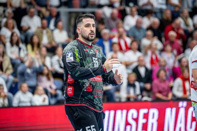 2. Handball Bundesliga; TV Hüttenberg - TSV Bayer Dormagen, 11.10.25 Yahav Shamir (TV Hüttenberg, 55) 2. Handball Bundesliga; TV Hüttenberg - TSV Bayer Dormagen: Hüttenberg, 11.10.25 Copyright: xBEAUTIFULxSPORTS Roeczeyx