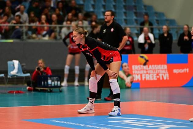 Volleyball I Women I Season 2025 2026 I Bundesliga I 1 Matchday I ETV Hamburger Volksbank Volleys Allianz MTV Stuttgart I 11 10 2025 Svea Frobel 11, ETV Hamburger Volksbank Volleys Hamburg CU Arena Hamburg Germany Copyright: xLobeca FelixxSchlikisx
