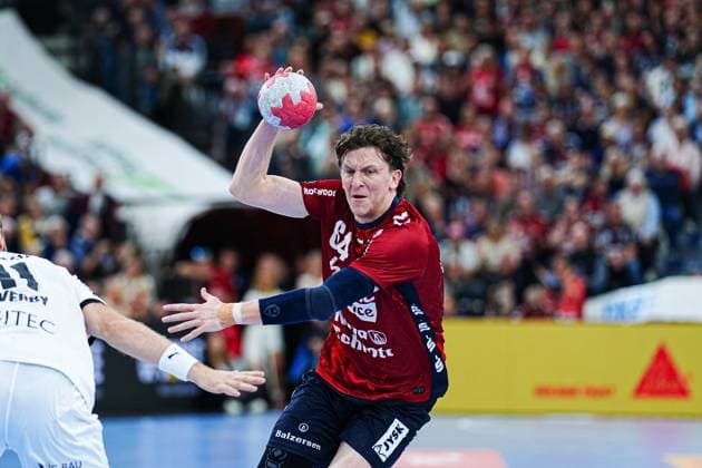 Lasse Moeller SG Flensburg Handewitt, 64 GER, SG Flensburg Handewitt vs THW Kiel, Handball, Bundesliga, Matchday 8, Season 2026 2026, 11 10 2025 GER, SG Flensburg Handewitt vs THW Kiel, Handball, Bundesliga, Matchday 8, Season 2026 2026, 11 10 2025 Flensburg Copyright: xEibner-Pressefoto MarcelxvonxFehrnx EP_MFN