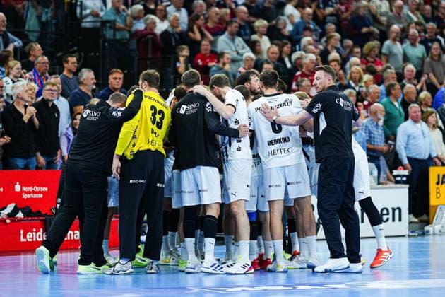 THW Kiel GER, SG Flensburg Handewitt vs THW Kiel, Handball, Bundesliga, Matchday 8, Season 2026 2026, 11 10 2025 GER, SG Flensburg Handewitt vs THW Kiel, Handball, Bundesliga, Matchday 8, Season 2026 2026, 11 10 2025 Flensburg Copyright: xEibner-Pressefoto MarcelxvonxFehrnx EP_MFN