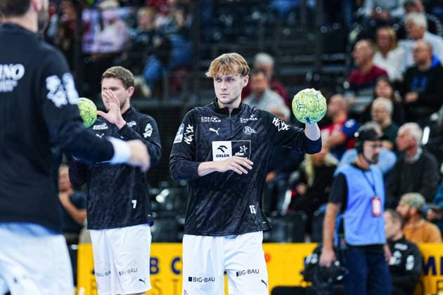 Jesse Dahmke THW Kiel, 15 GER, SG Flensburg Handewitt vs THW Kiel, Handball, Bundesliga, Matchday 8, Season 2026 2026, 11 10 2025 GER, SG Flensburg Handewitt vs THW Kiel, Handball, Bundesliga, Matchday 8, Season 2026 2026, 11 10 2025 Flensburg Copyright: xEibner-Pressefoto MarcelxvonxFehrnx EP_MFN