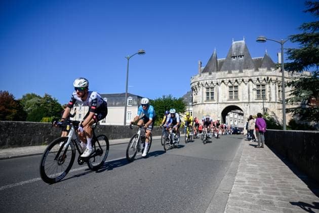 Paris Tours 2025 Cycling Race TOURS, FRANCE - OCTOBER 12 : Bjerg Mikkel of UAE Team Emirates - XRG in action during the 119th edition of Paris Tours an UCI ProSeries 1.Pro one day cycling road race for Men Elite of 211.6 km with start in Chartres and finish in Tours on October 12, 2025 in Tours, France, 12 10 2025 ( Motordriver Guy De Vuyst - Tours France  Copyright: xPeterxDexVoechtx