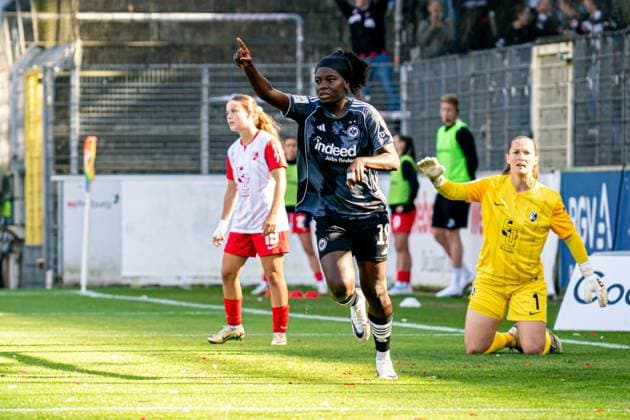 Football, Women, 1. BL, SC Freiburg - Eintracht Frankfurt