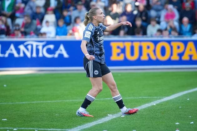 Soccer, Google Pixel Womens Bundesliga, Matchday 6, 2025 2026, SC Freiburg vs Eintracht Frankfurt, Dreisamstadion, Freiburg, Laura Freigang Eintracht Frankfurt, 10 Freiburg Dreisamstadion Baden Württemberg Germany Copyright: xFINLEYxMÖRCHx
